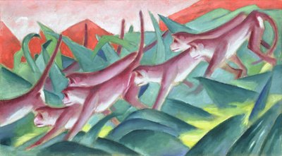 Monkey Frieze by Franz Marc